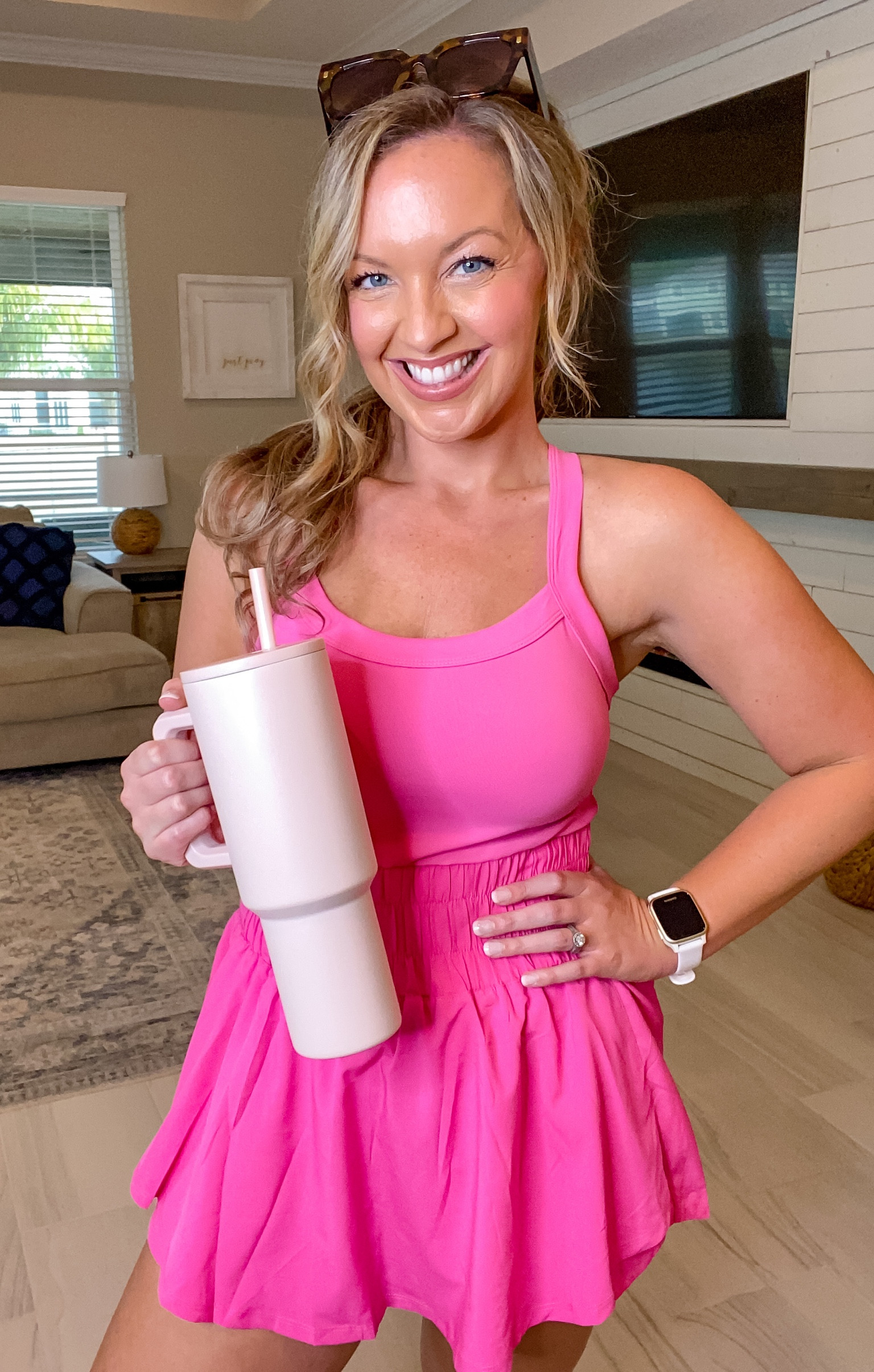 Mom outfit! Ready to run errands or play at the park with the little ones in this Amazon one piece active dress /romper !! I love a good romper and this looks like a dress but is actually a skort! Also my go to cup! I am team Simple Modern 40 oz tumbler!!! It’s so amazing and the pale pink is so good!


Mom outfit, mom fashion, busy mom outfit, one piece active dress one piece romper active wear workout outfit casual mom outfit causal romper workout one piece pink active dress pink romper amazon find amazon romper amazon activewear fitness midsize outfit idea size 8 size 10 midsize mom outfit summer outfit 

#amazonfind #amazonactivewear #amazonfashion

#LTKmidsize #LTKfindsunder50 #LTKfitness