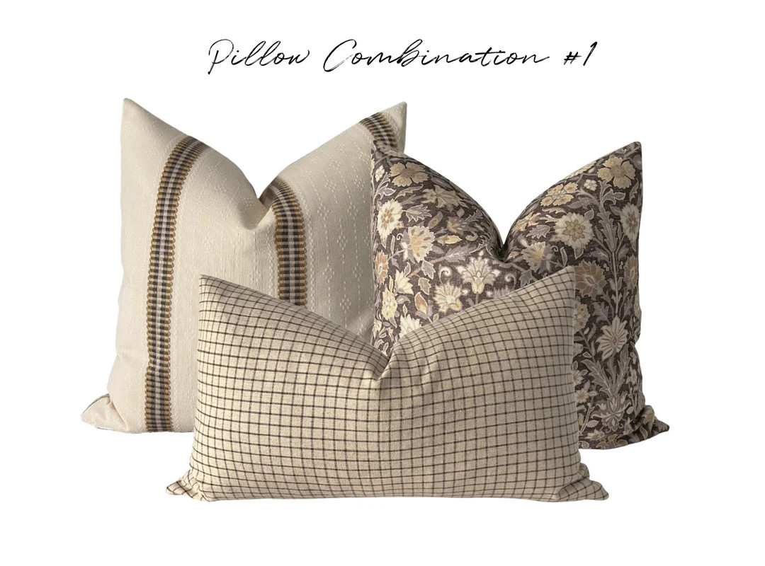 PILLOW COMBINATION  1  Neutral Pillow Covers  Modern - Etsy | Etsy (US)