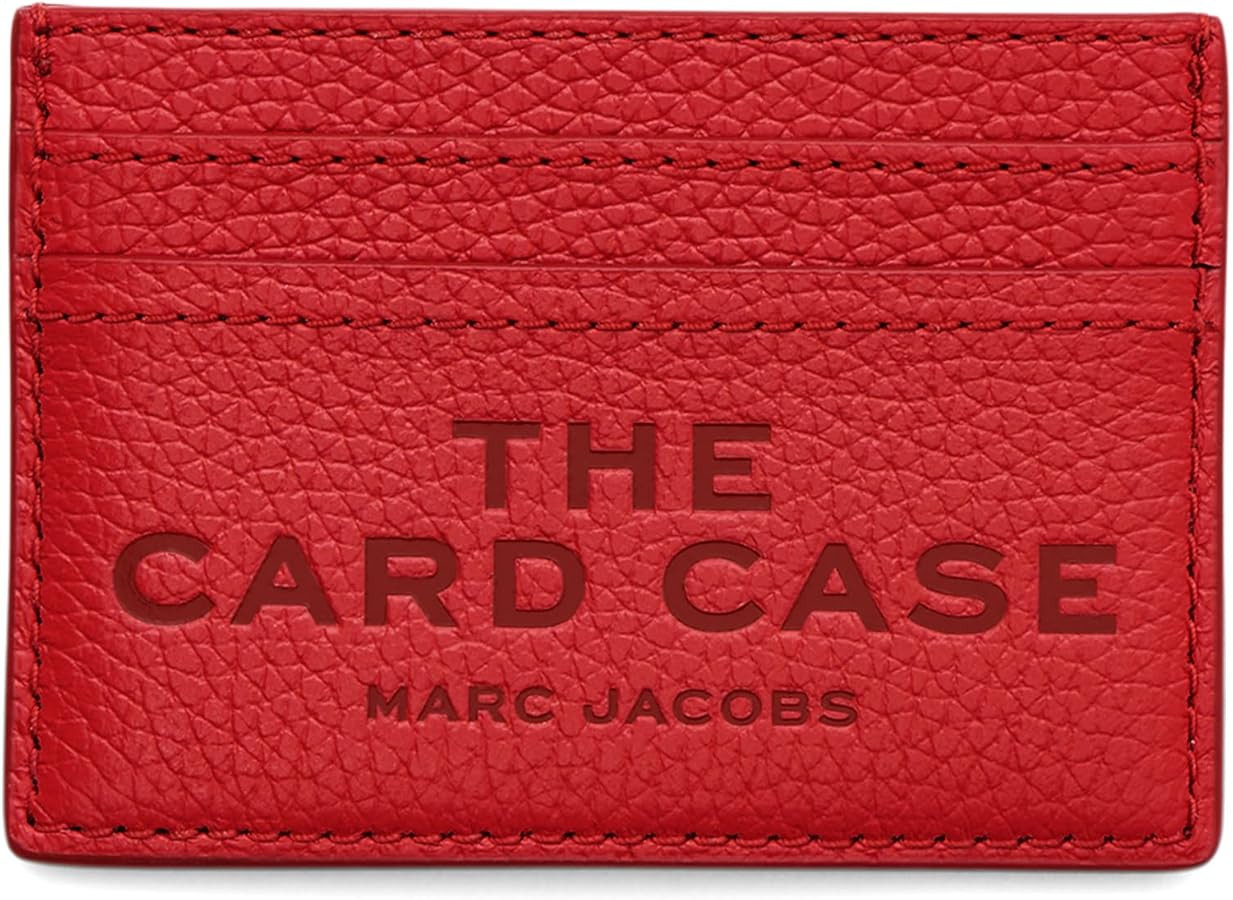 Marc Jacobs The Leather Card Case, True Red | Amazon (US)