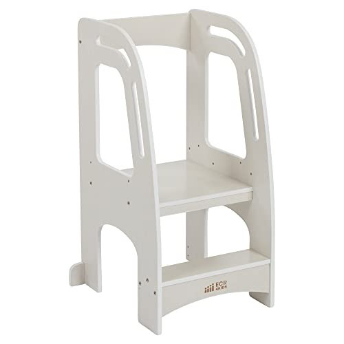 ECR4Kids Chef's Helper Kitchen Tower, Step Stool, White Wash | Amazon (US)