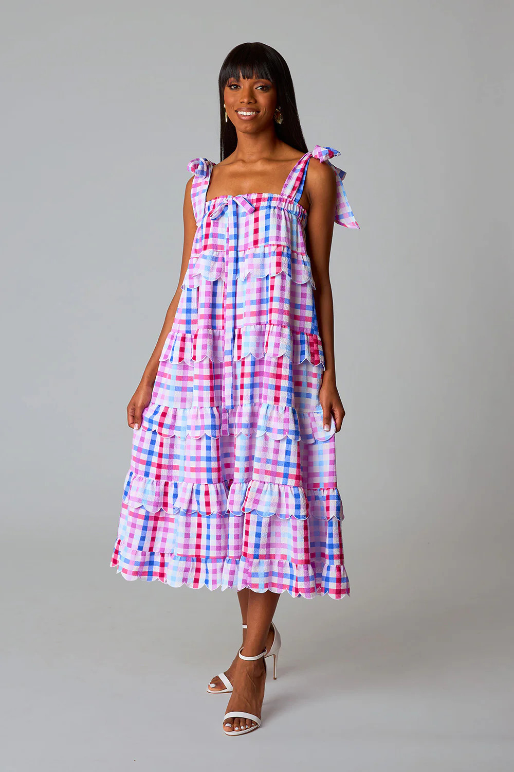 BuddyLove | Landon Tie-Shoulder Maxi Dress | Catalina | BuddyLove