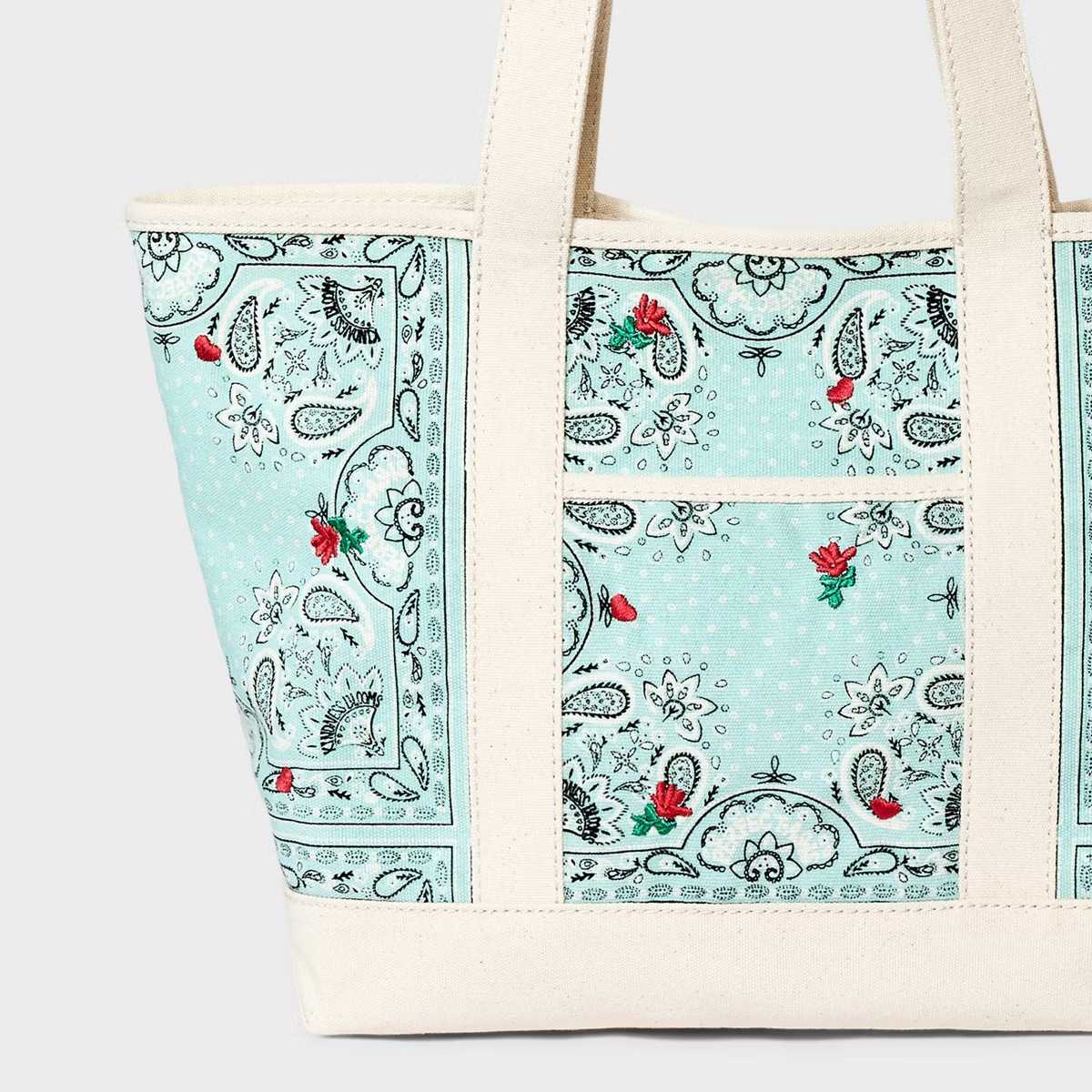 Bandana Canvas Tote Bag - Universal Thread™ Mint Green | Target