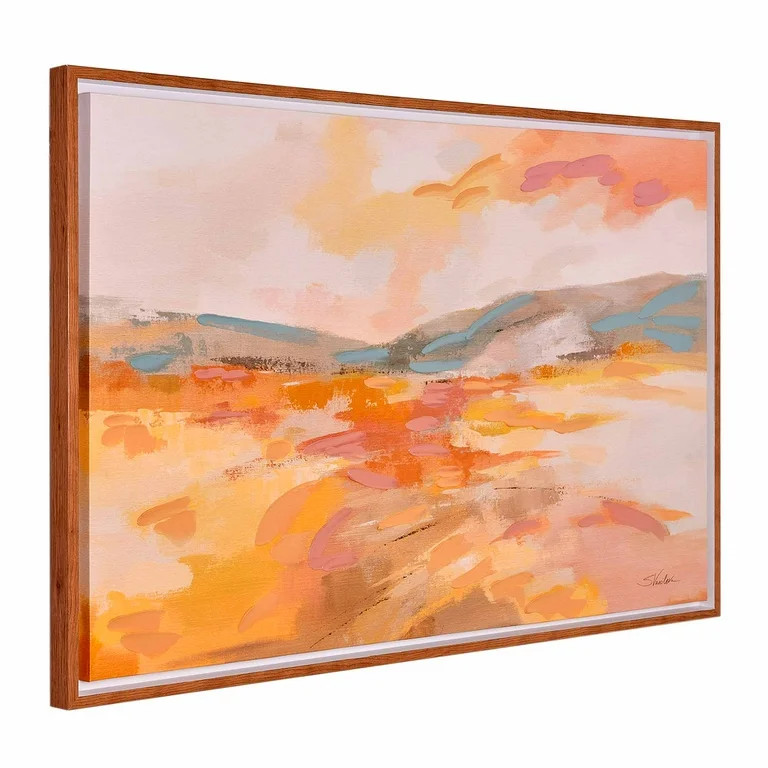 Home Decor Collection Honeybloom Meadow Embellished Frame Canvas 35"x23" - Walmart.com | Walmart (US)