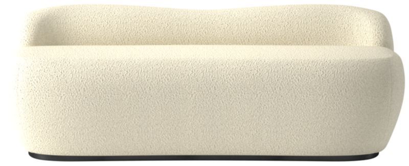 Orleans 62" Warm White Boucle Upholstered Bench + Reviews | CB2 | CB2