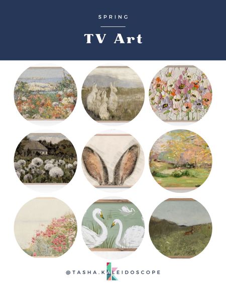 Spring TV art is a great way to change up your decor without spending a lot of money. #ETSY #spring #tvart 

#LTKunder50 #LTKSeasonal #LTKhome