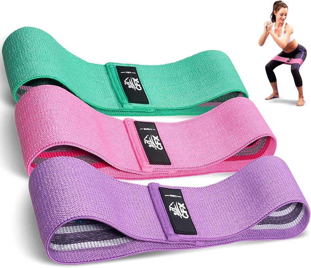 CFX Resistance Bands Set, Exercise Bands with Non-Slip Design for HIPS & Glutes, 3 Levels Workout... | Amazon (US)