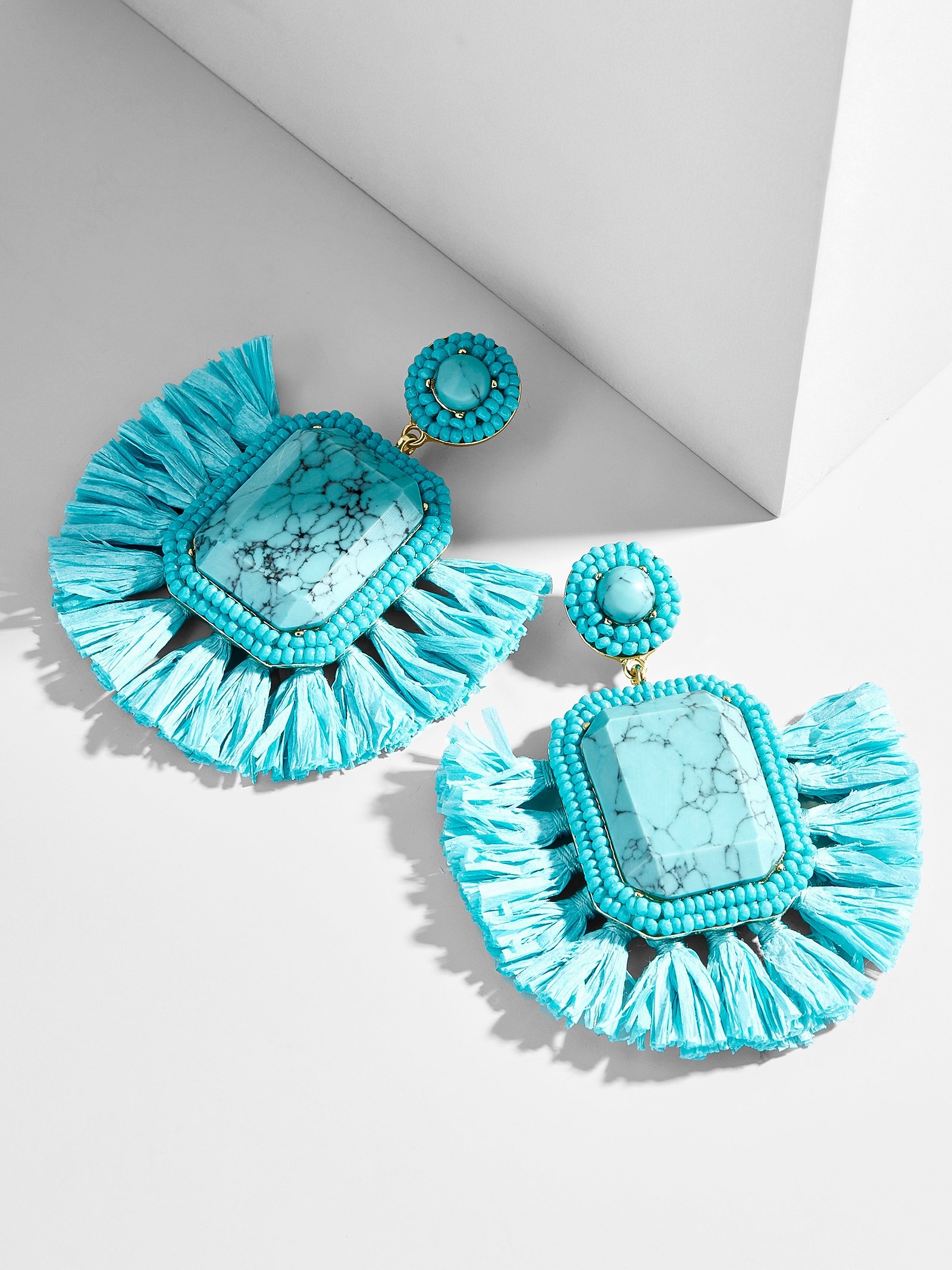 Ambrosia Drop Earrings-Turquoise | BaubleBar (US)