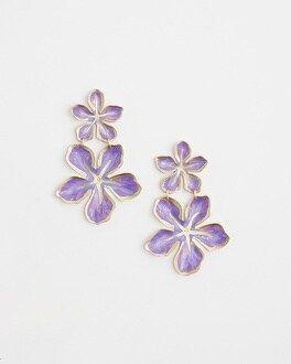 No Droop™ Purple Flower Earrings | Chico's