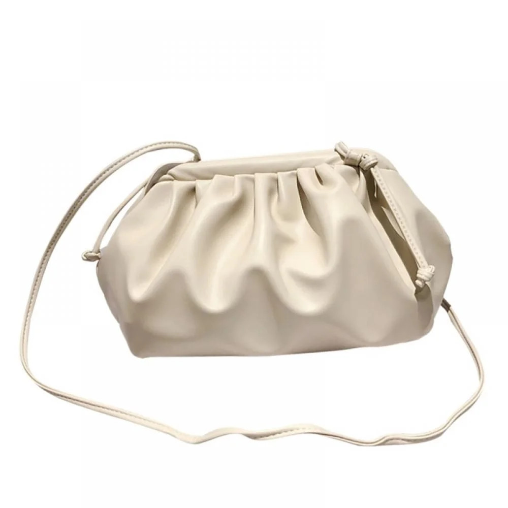 Women's Pouch Bag ,Cloud-Shaped Dumpling Clutch Purse ,Ruched Crossbody Bag Shoulder Handbag | Walmart (US)