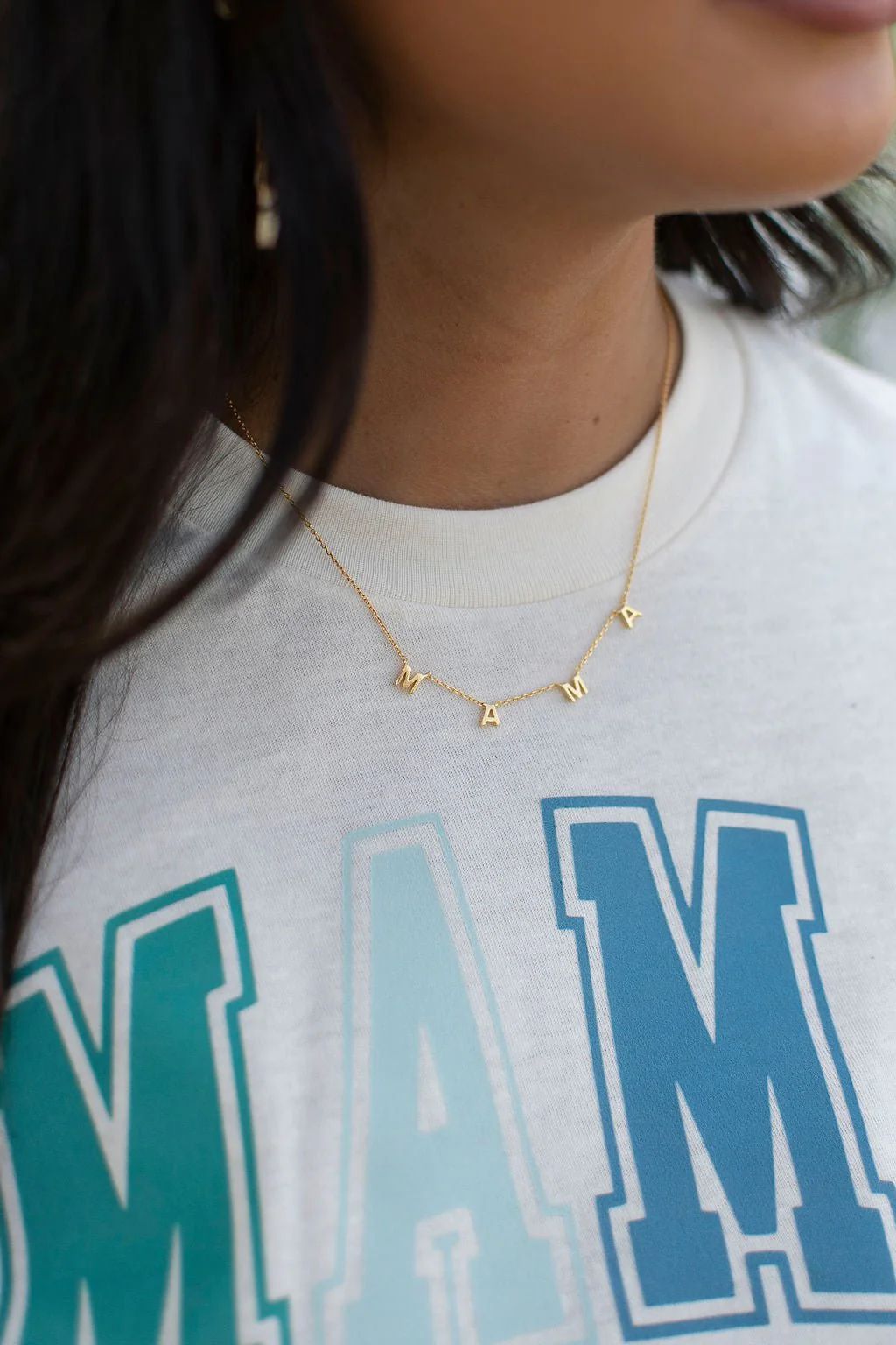 Gold Dipped Mama Charm Necklace | Magnolia Boutique