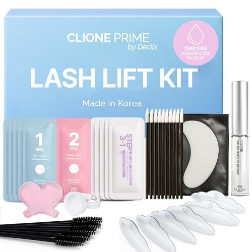 Korean Lash Lift Kit - 5 Sets At Home Eyelash Perm Kit with Upgraded Glue, Eyelash Lift, DIY Lash Perm Easy for Beginner & Professional, Semi Permanent Perming Wave Suitable For Salon & Home | Amazon (US)