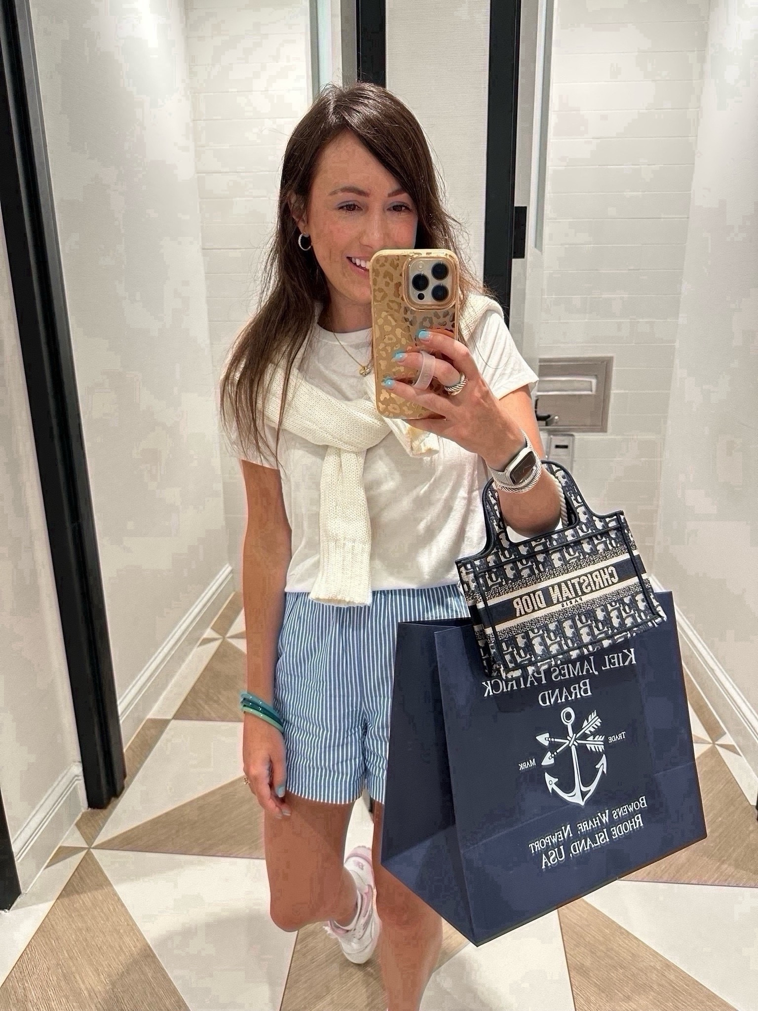 White tee (size small) with j crew stripe shorts (xs)
 



#LTKFindsUnder100 #LTKSeasonal #LTKStyleTip