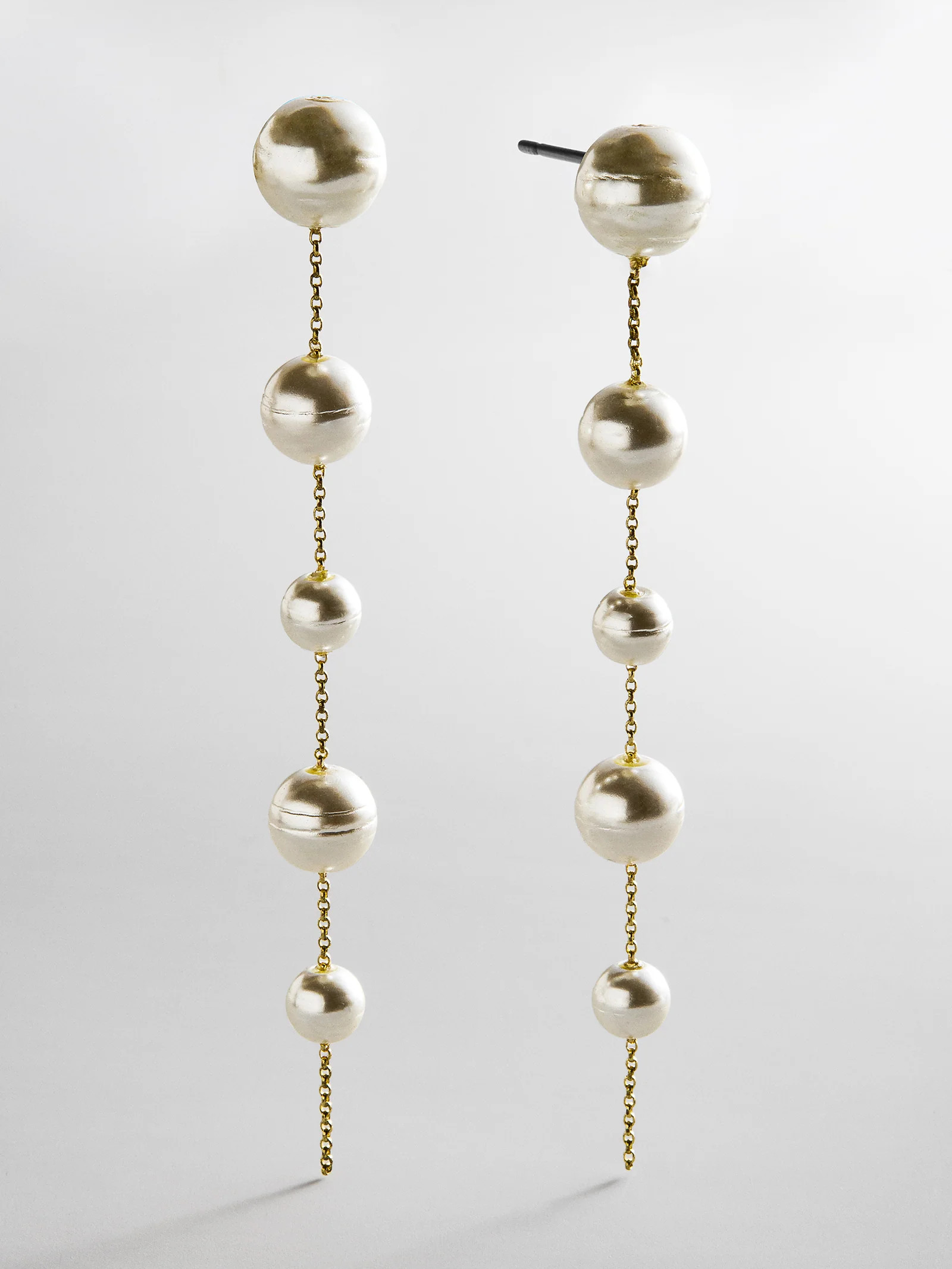 Blair Pearl Earrings - Gold/Pearl | BaubleBar