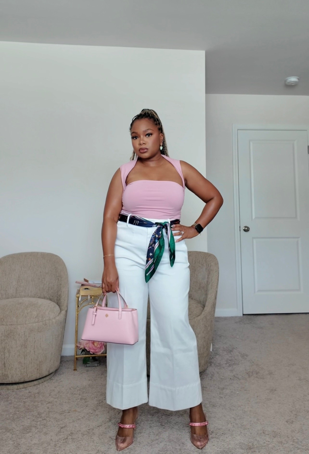 Easy summer outfit | white pants 

#LTKPetite #LTKMidsize