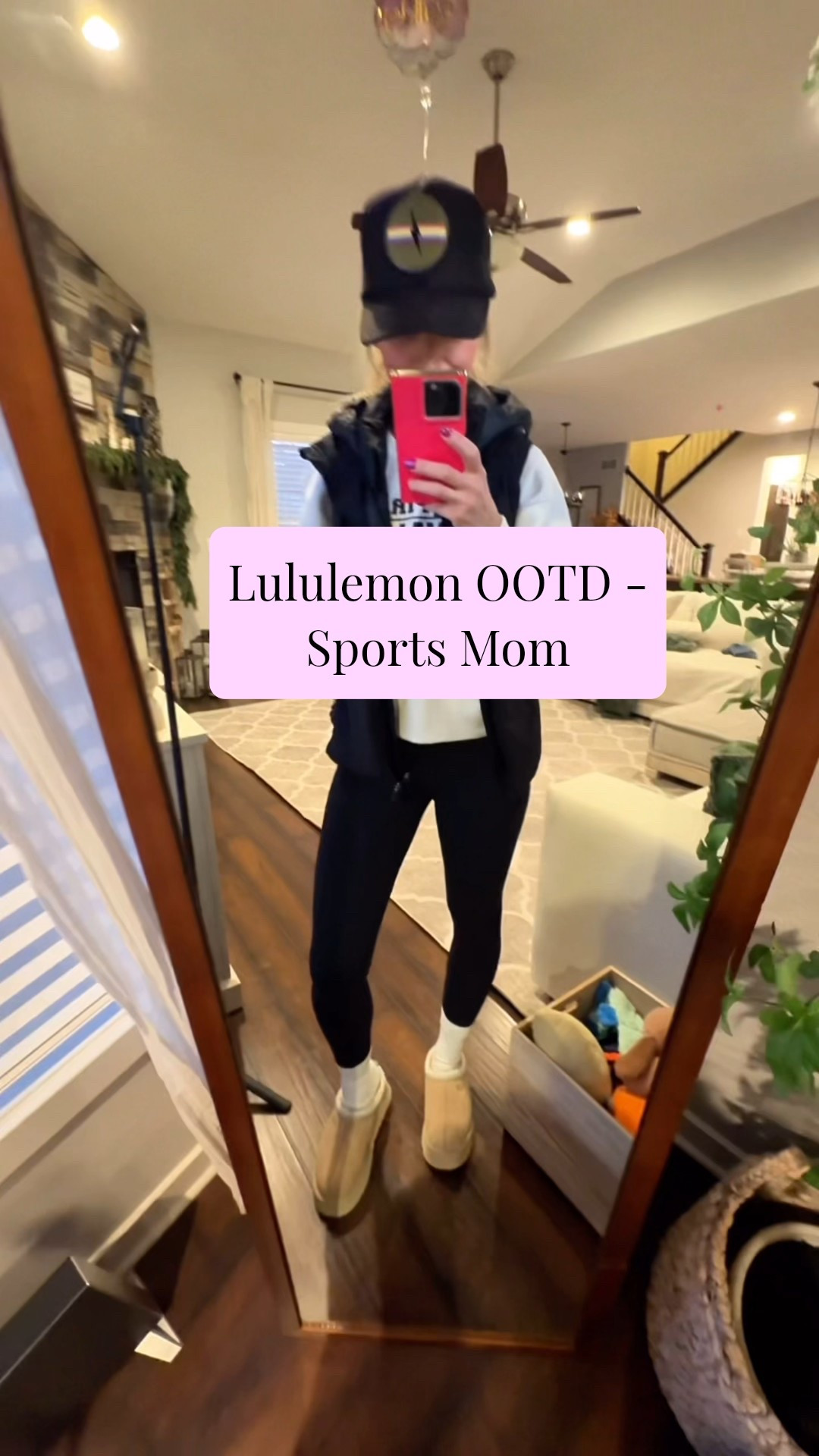 Sports Mom OOTD | Lululemon Layers
⸻
Sports mom uniform, confirmed 🖤 Literally half our team showed up in some version of this look and honestly… it’s for a reason. This Lululemon vest is perfect for when you want to ditch the jacket but still stay warm, paired with Lululemon ribbed leggings that are comfy enough for all-day wear. Finished with Lululemon crew socks, my go-to Anthropologie hat, and UGG Tazz for cozy sidelines, errands, and weekend games.

If you’re living in athleisure, running between practices, or spending your weekends on the field — this is the sports mom outfit formula.

sports mom outfit, Lululemon outfit, athleisure OOTD, sidelines outfit, mom uniform, cozy casual outfit, UGG Tazz outfit

#LTKActive #LTKmomlife #LTKootd