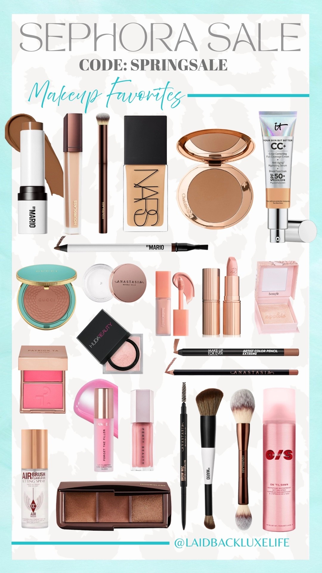 The @Sephora Savings Event is here!! Rouge members can shop now starting 4/10! Use code SPRINGSALE at checkout. Rouge members get 20% off. The Sephora Collection is 30% off for everyone! Sharing my makeup favorites! #LaidbackLuxeLife

Shades:

✨ABH lip liner ‘Deep Taupe’
✨CT lipstick ‘KIM KW’
✨Fenty gloss bomb ‘$weetmouth’
✨Makeup Forever lip liner ‘Anywhere Caffeine’
✨Lawless plumping gloss ‘Daisy Pink’
✨Highlighter ‘Cookie’
✨Huda Beauty setting powder ‘Cherry Blossom’
✨Huda Beauty color corrector ‘Pink Pomelo'
✨Patrick Ta duo blush ‘She’s That Girl’
✨Makeup by Mario contour stick ‘Medium Dark’
✨Hourglass concealer ‘Silk'
✨NARS foundation ‘Barcelona’
✨It Cosmetics CC cream ‘Neutral Tan’
✨ABH brow wiz ‘Soft Brown'
✨CT bronzer ‘3 Tan’
✨Gucci bronzer ‘04’
✨Hourglass bronzer palette ‘Volume III'

Hey Beautiful! Feel free to comment on this post if you have any questions! 🫶🏽

Follow me for more fashion finds, beauty faves, lifestyle, home decor, sales and more! So glad you’re here!! XO, Karma

#LTKBeauty #LTKgrwm #LTKSaleAlert