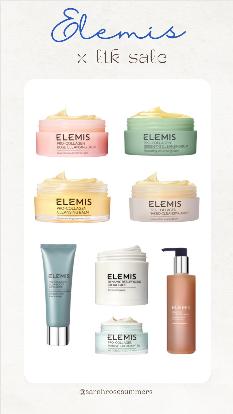 Use code LTK20 at checkout for 20% off of Elemis site wide including their cult favorite cleansing balm 

#LTKbeauty #LTKmens #LTKSale