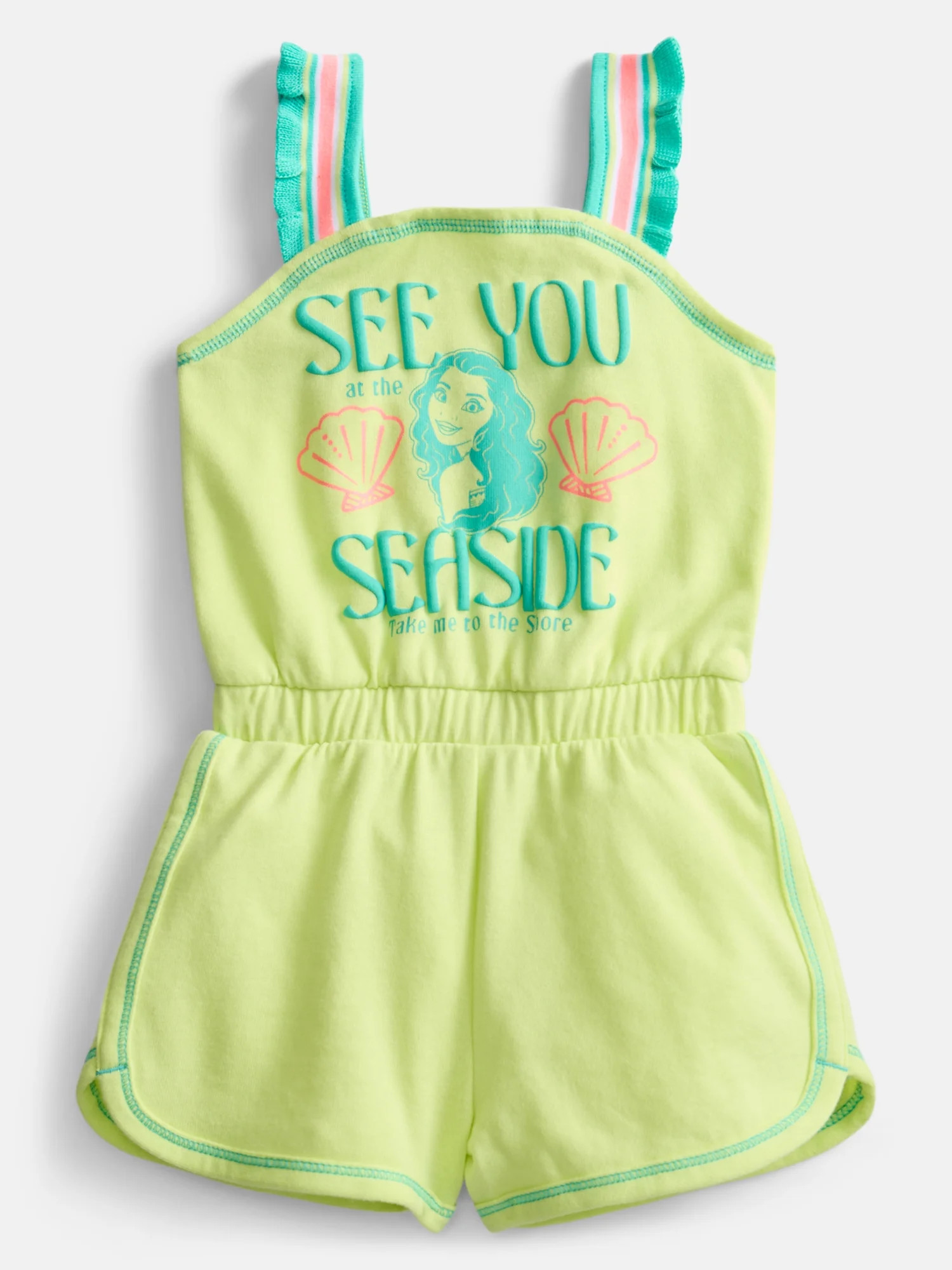Moana Toddler Girls Sleeveless Graphic Romper, Sizes 12M-5T - Walmart.com | Walmart (US)