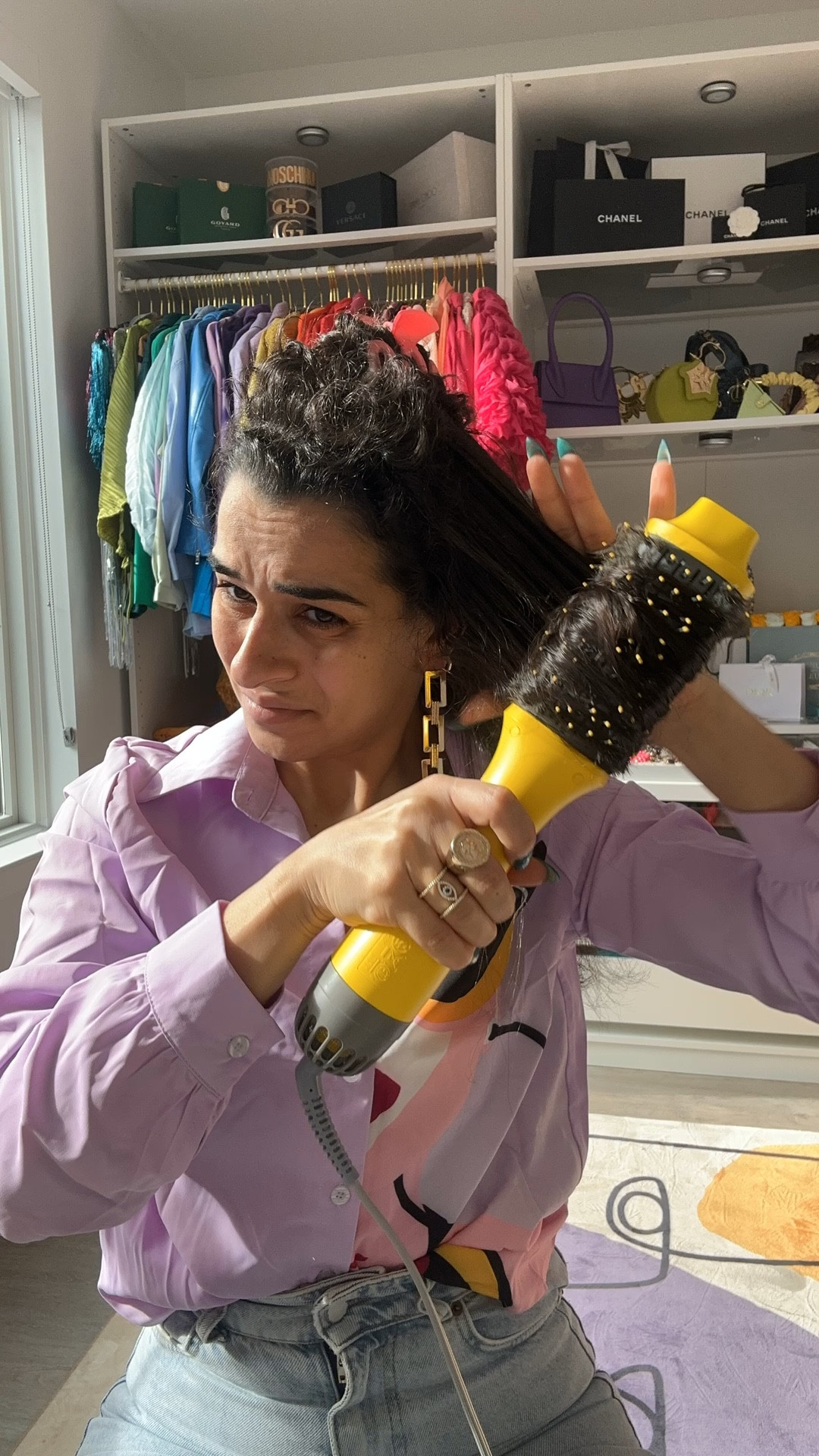 This Dry Bar blow dryer brush is my Go-to!!! 
•
Shop this look && Follow me on Instagram at @nardinemarie for more Beauty finds! 

#LTKGiftGuide #LTKU #LTKbeauty