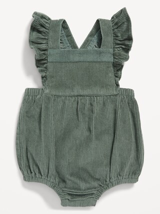 Ruffled Corduroy Overall Romper for Baby | Old Navy (US)