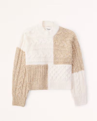 Women's Tonal Patchwork Dolman Sweater | Women's New Arrivals | Abercrombie.com | Abercrombie & Fitch (US)