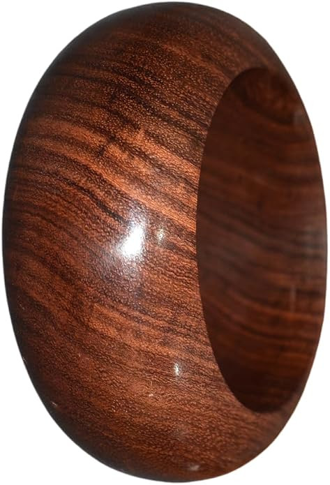 Handcrafted Wooden Bangle - Elegant Natural Wood Bracelet, Lightweight, Perfect for Everyday Wear... | Amazon (US)