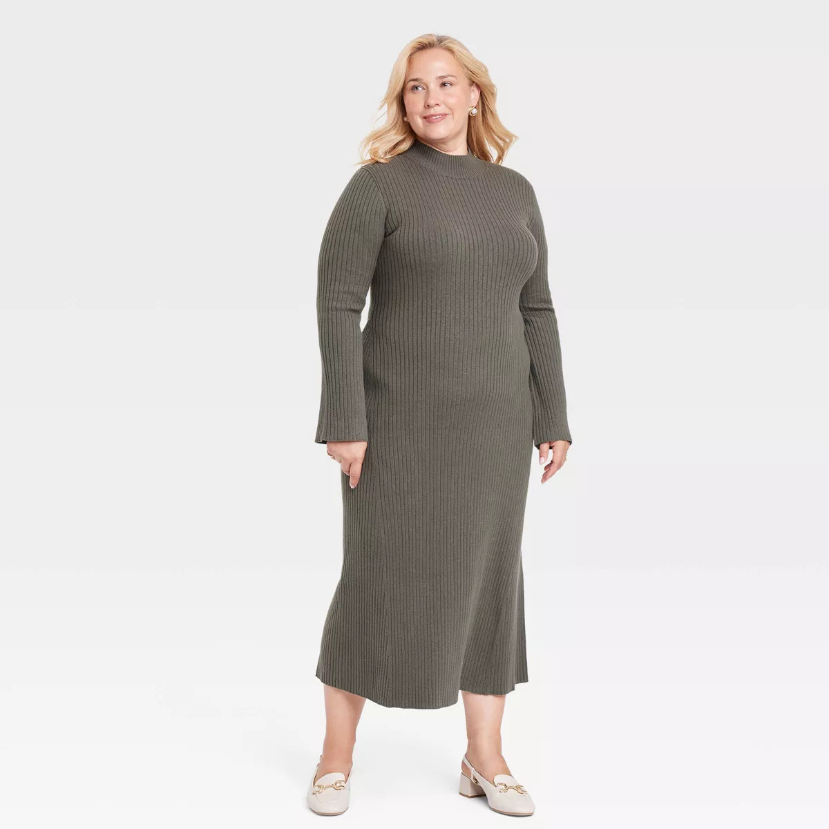 Women's Long Sleeve Maxi Sweater Dress - A New Day™ | Target