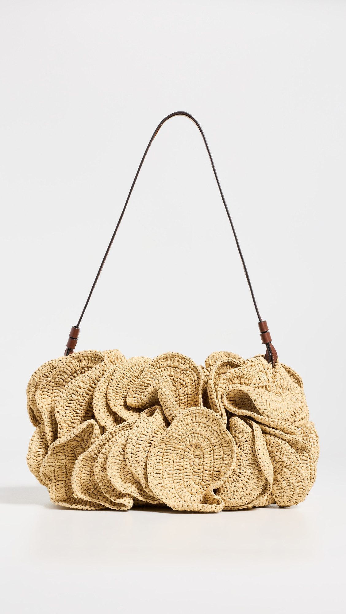 FARM Rio Flower Raffia Shoulder Bag Natural L0080 One Size | Shopbop