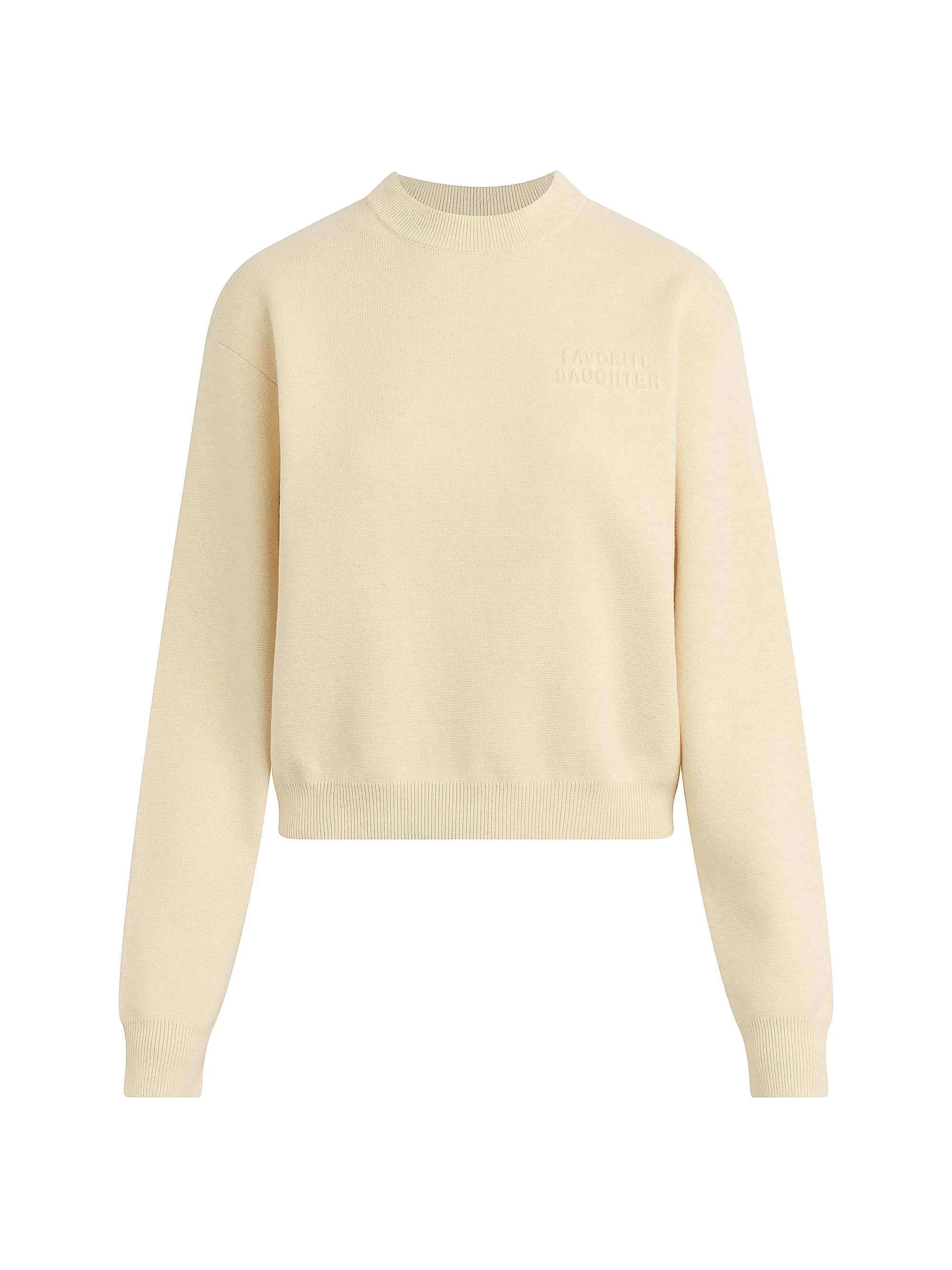 Favorite Daughter Fatigue Sisters Logo Cotton &amp; Cashmere Sweatshirt | Saks Fifth Avenue | Saks Fifth Avenue