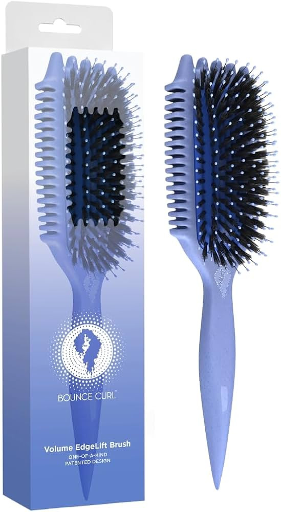 Bounce Curl Volume EdgeLift Brush, 5-in-1 Tool for Volumized, Defined Curls, Waves & Coils - Blue | Amazon (US)