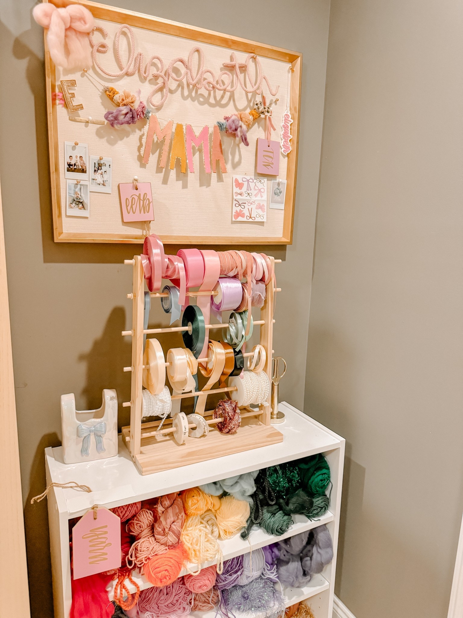 Craft room storage, ribbon storage, Amazon finds, craft room decor

#LTKHome