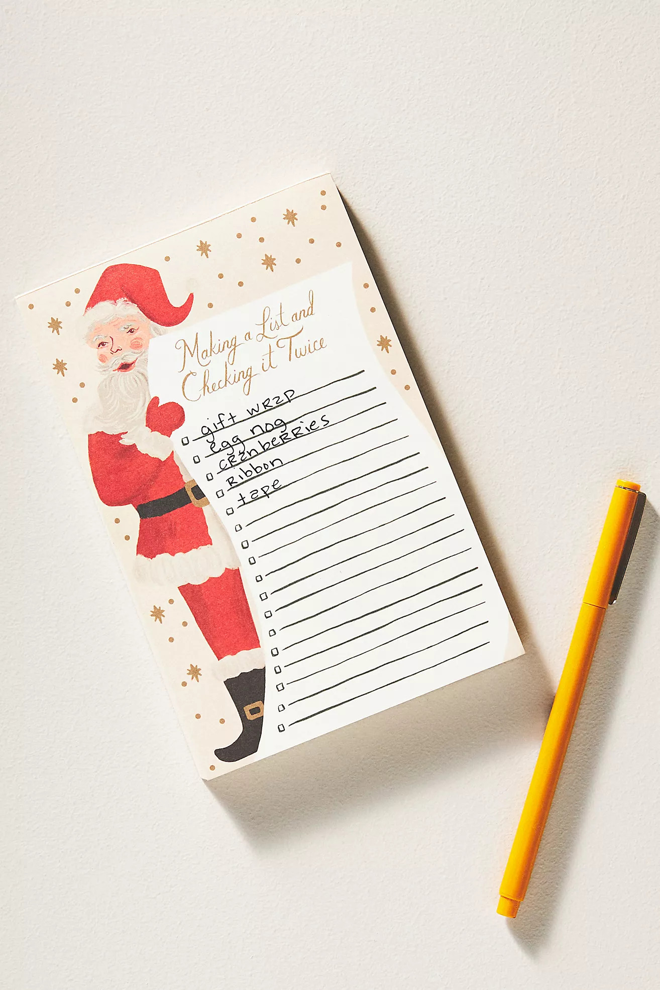 Rifle Paper Co. Santa Notepad | Anthropologie (US)