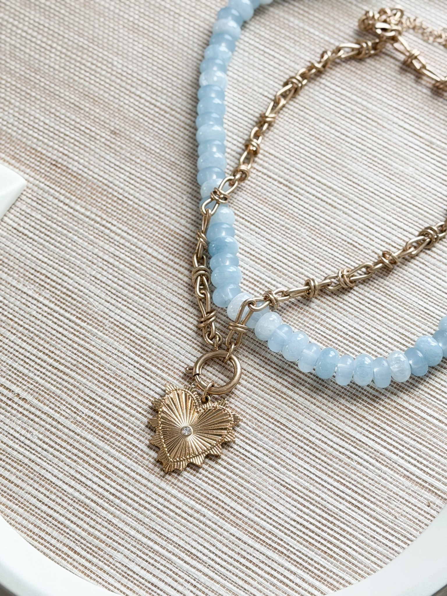 2 of my favorite necklaces! 

Preppy style, beaded necklace, heart necklace, everyday jewelry, preppy necklace, Grandmillennial style 