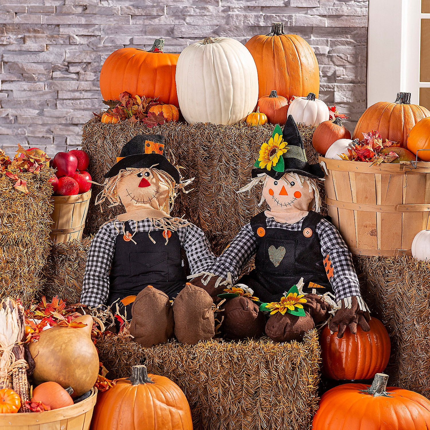 Stuff-a-Scarecrow Couple Decorating Kit - 2 Pc | Walmart (US)