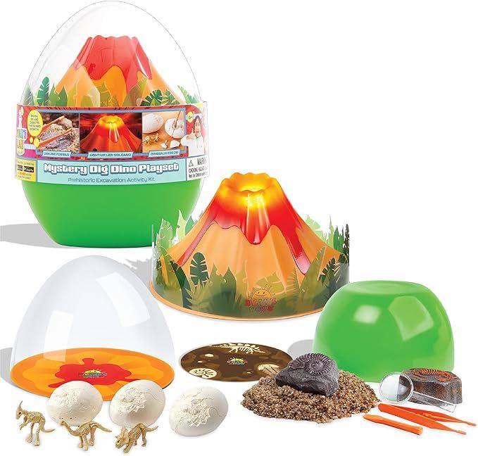 Ryan’S World Surprise Unboxing Dino Playset, Genuine Fossil Excavation Set, Hatch Dinosaur Eggs... | Amazon (US)