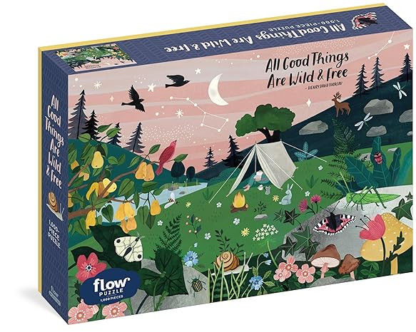 All Good Things Are Wild and Free 1,000-Piece Puzzle (Flow)      Puzzle – April 10, 2020 | Amazon (US)