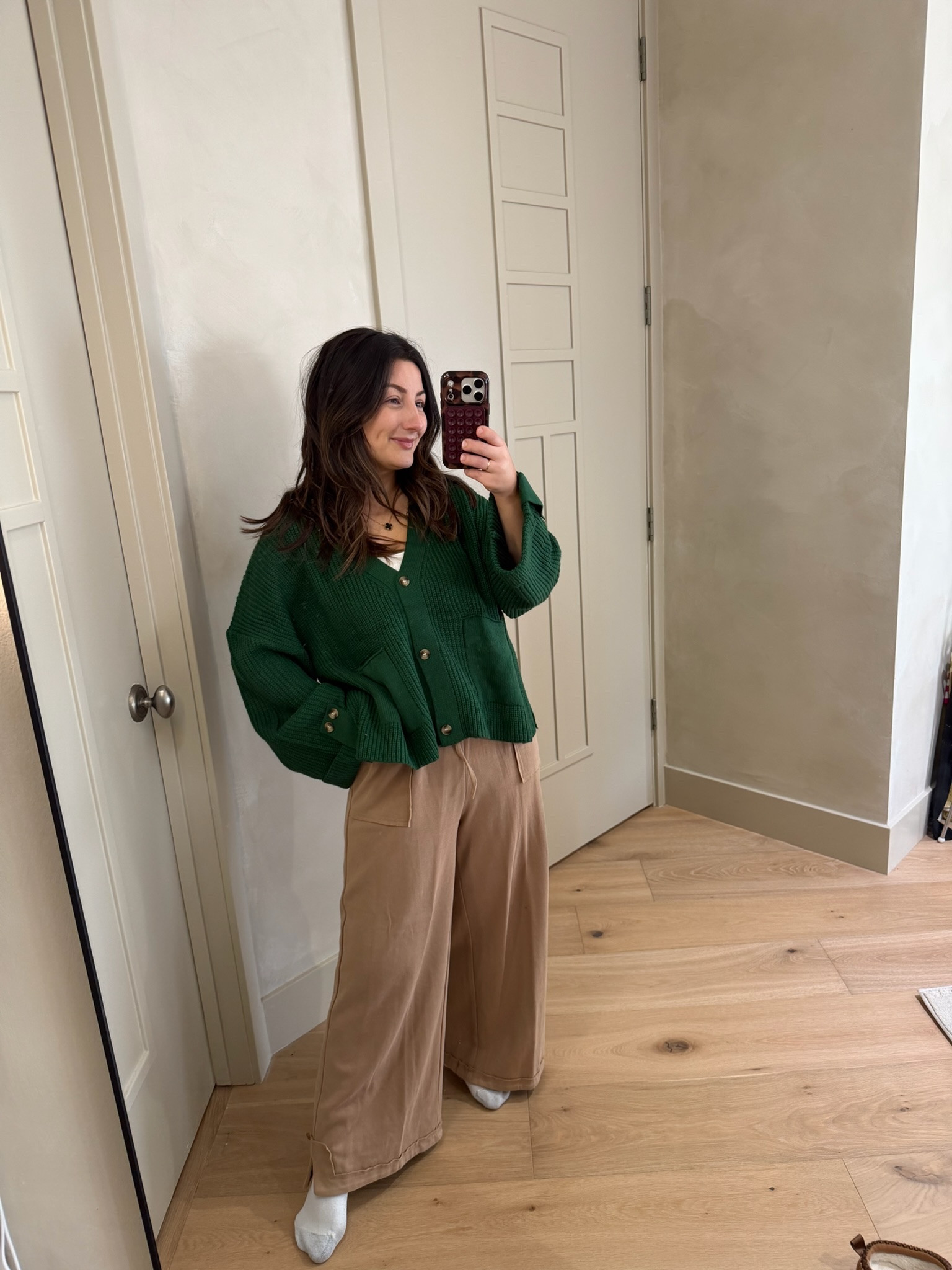 Oversized cardigan size small, pants size medium (5'0" 140lbs)

#LTKFindsUnder50 #LTKPetite #LTKootd