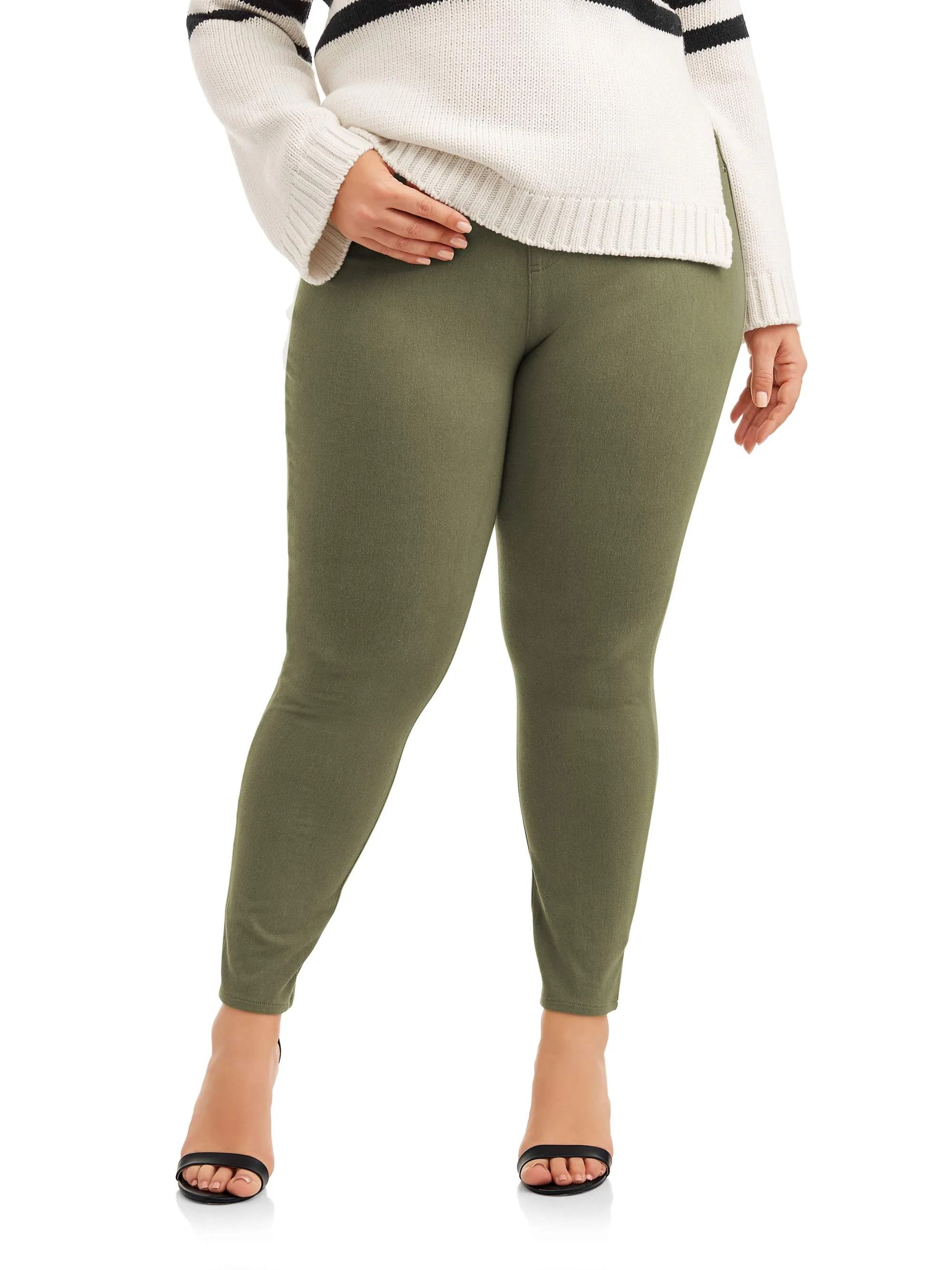 Terra & Sky Women's Plus Size Full Length Super Soft Jegging | Walmart (US)