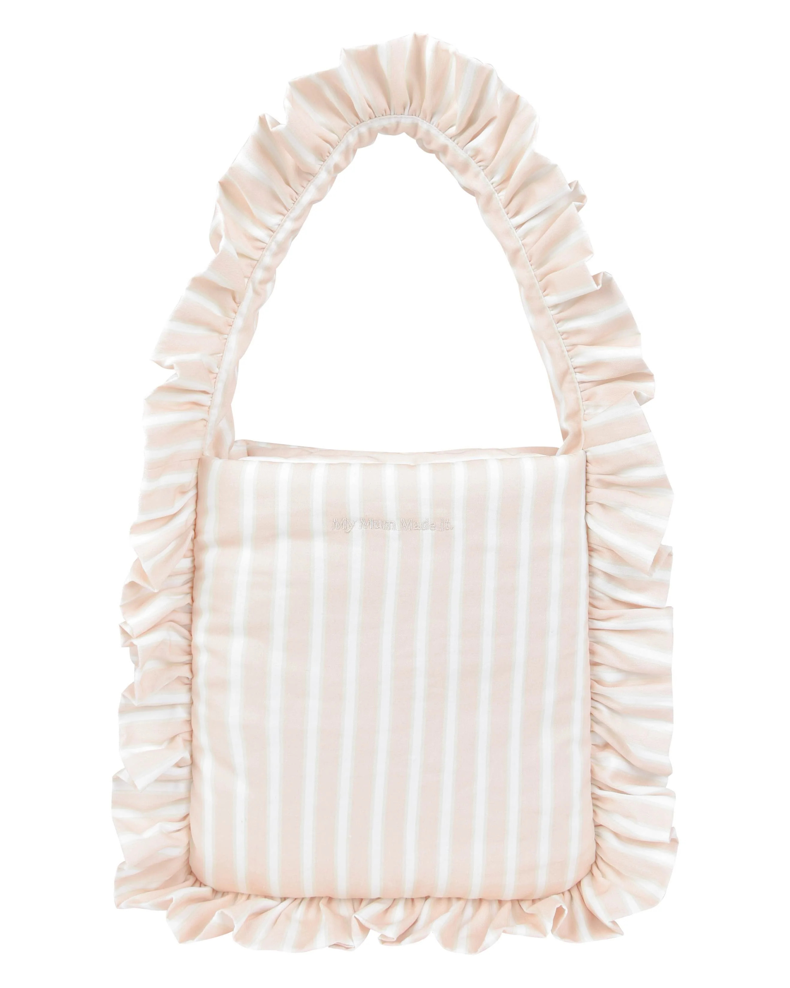 Pillow Puffer Tote - Blush Stripe | My Mum Made It