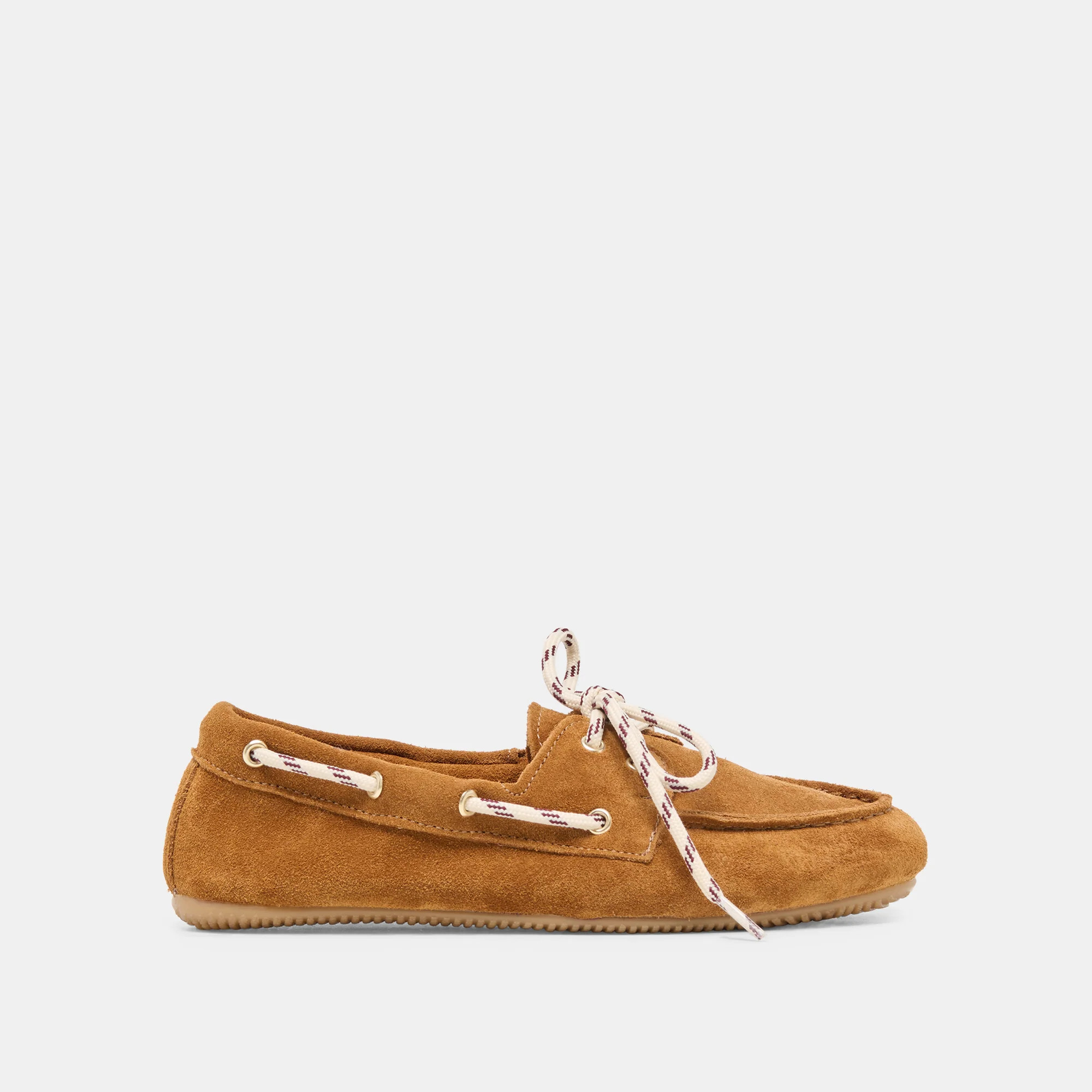 FLORAH Tan Suede Boat Shoe Loafers | Dolce Vita | DolceVita.com