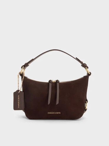 Espresso Brown Tatiana Tassel Hobo Bag | CHARLES & KEITH | Charles & Keith US