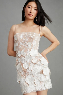 Helsi Structured Floral Mini Dress | Anthropologie (US)