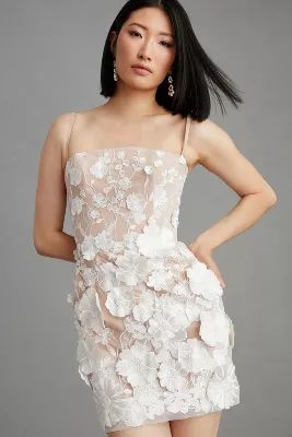 Helsi Structured Floral Mini Dress | Anthropologie (US)