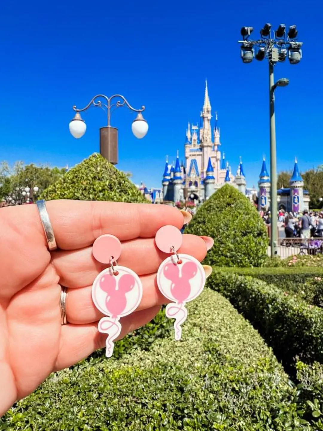 Pink Mouse Balloon Stud Earrings - Etsy | Etsy (US)