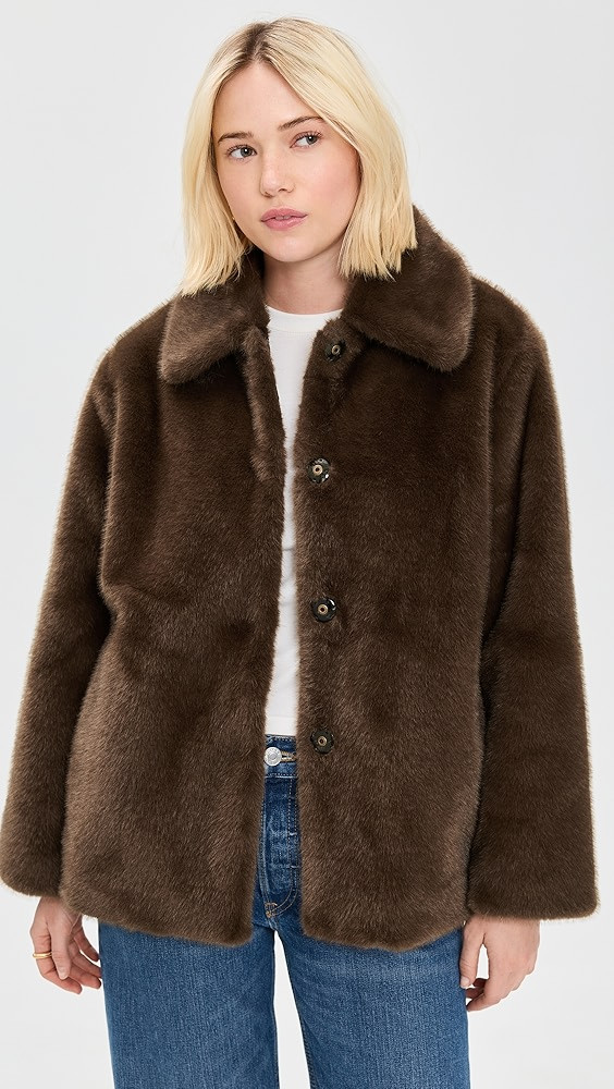 Brooke Cardigan In Faux Fur | Shopbop