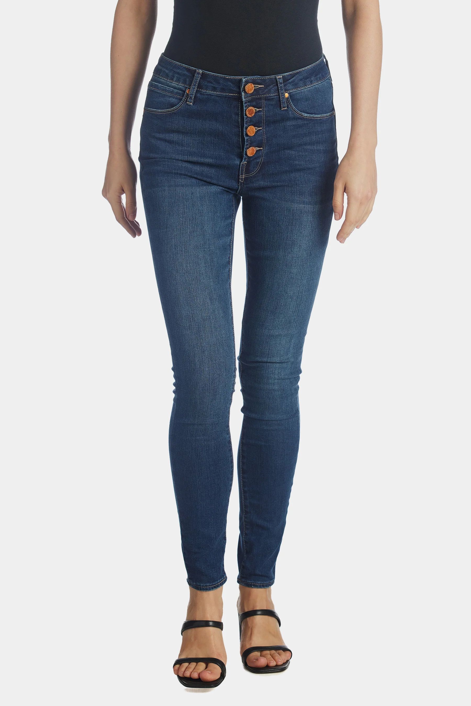 Articles of Society Women's Britney High Rise Button Fly Skinny Jean in Riverwalk 31 Lord & Taylor | Lord & Taylor