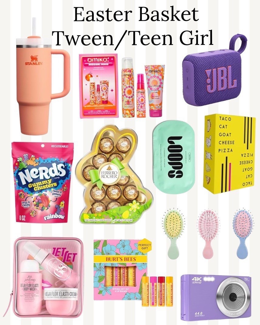 Amazon Easter basket ideas for tween and teen girls | Amazon Easter basket | Gift ideas for girls | Easter gift ideas for teenagers

#giftideas




#LTKKids #LTKHome #LTKFamily