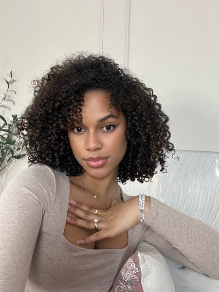 wash and go products + top details! (Wearing size small, color light brown)