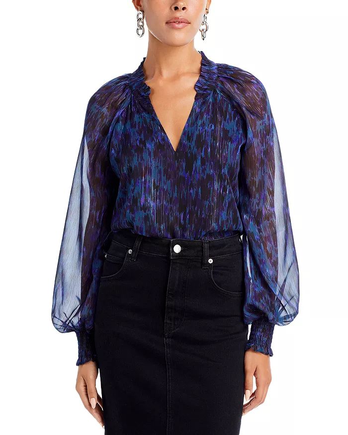 Abstract Ruffle Blouse - 100% Exclusive | Bloomingdale's (US)