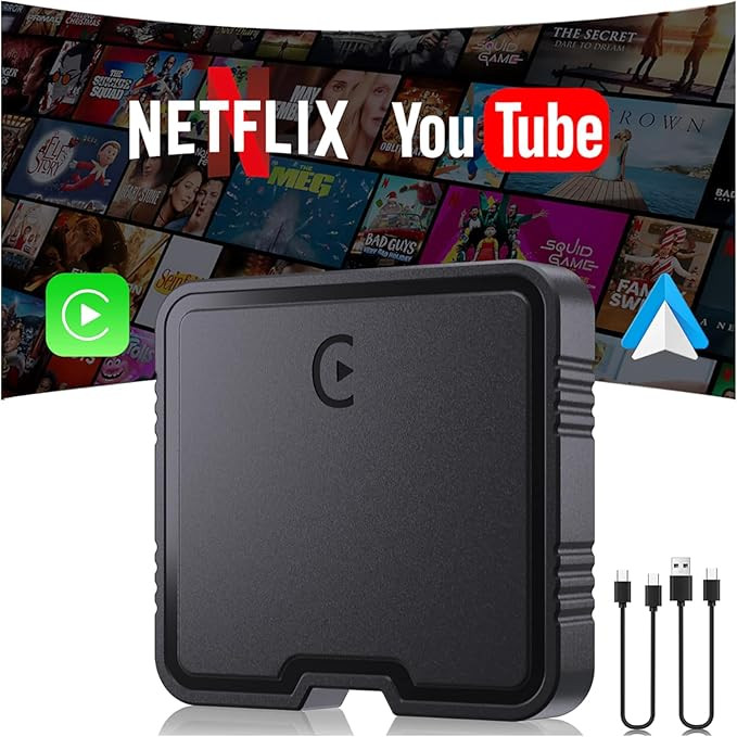 Wireless Carplay Adapter with Netflix YouTube TF Card Plug & Play, Wireless AI Box Car Play Adapt... | Amazon (US)